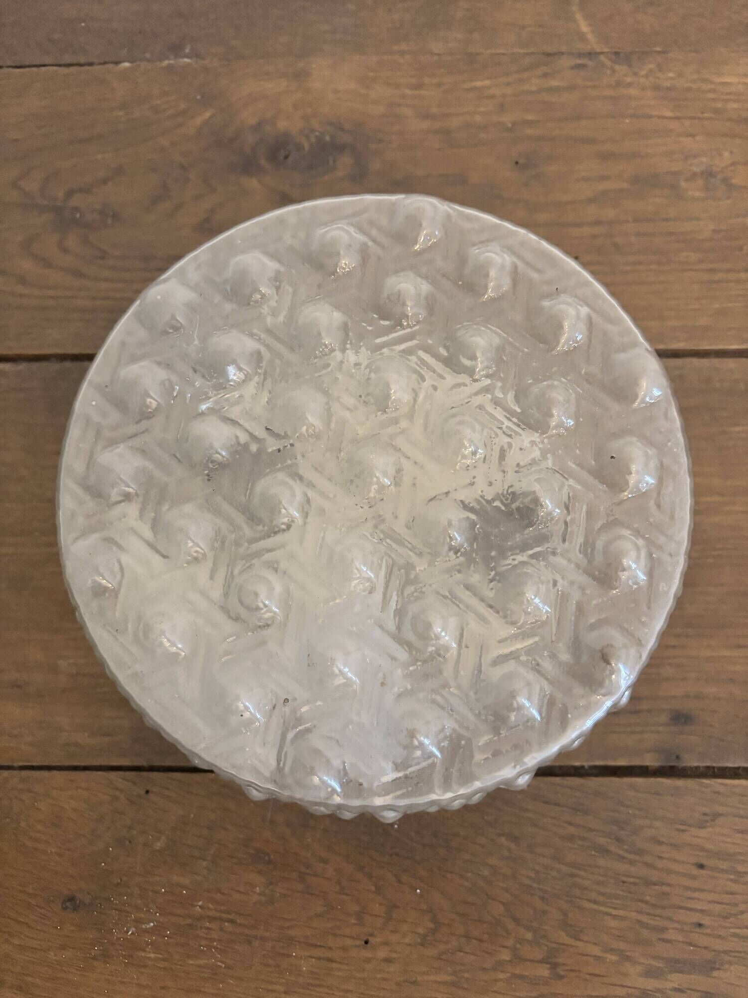 Vintage Italian glass relief ceiling light "Bubble" – 1970s style