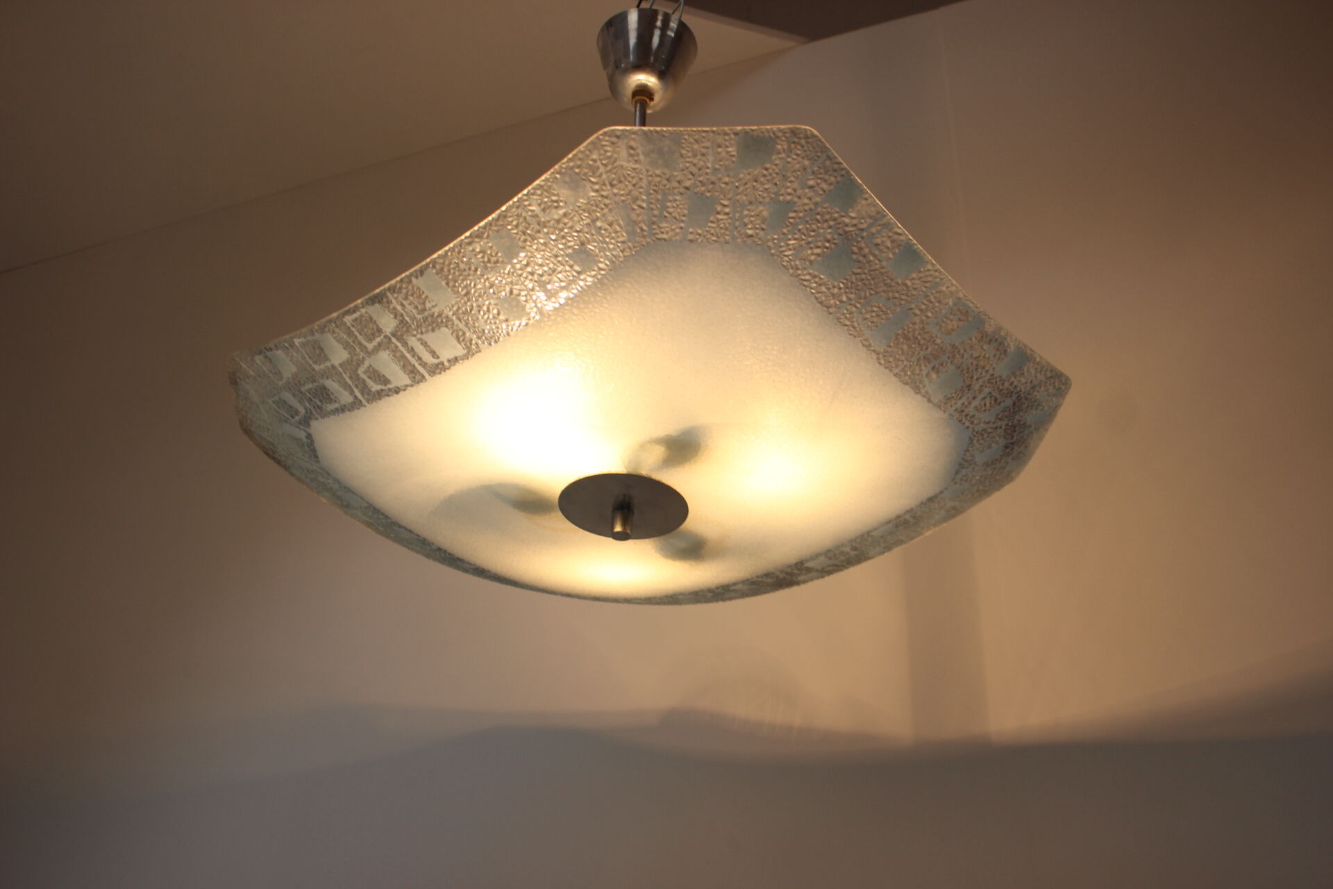 Mid-Century Glass Pendant, 1960's