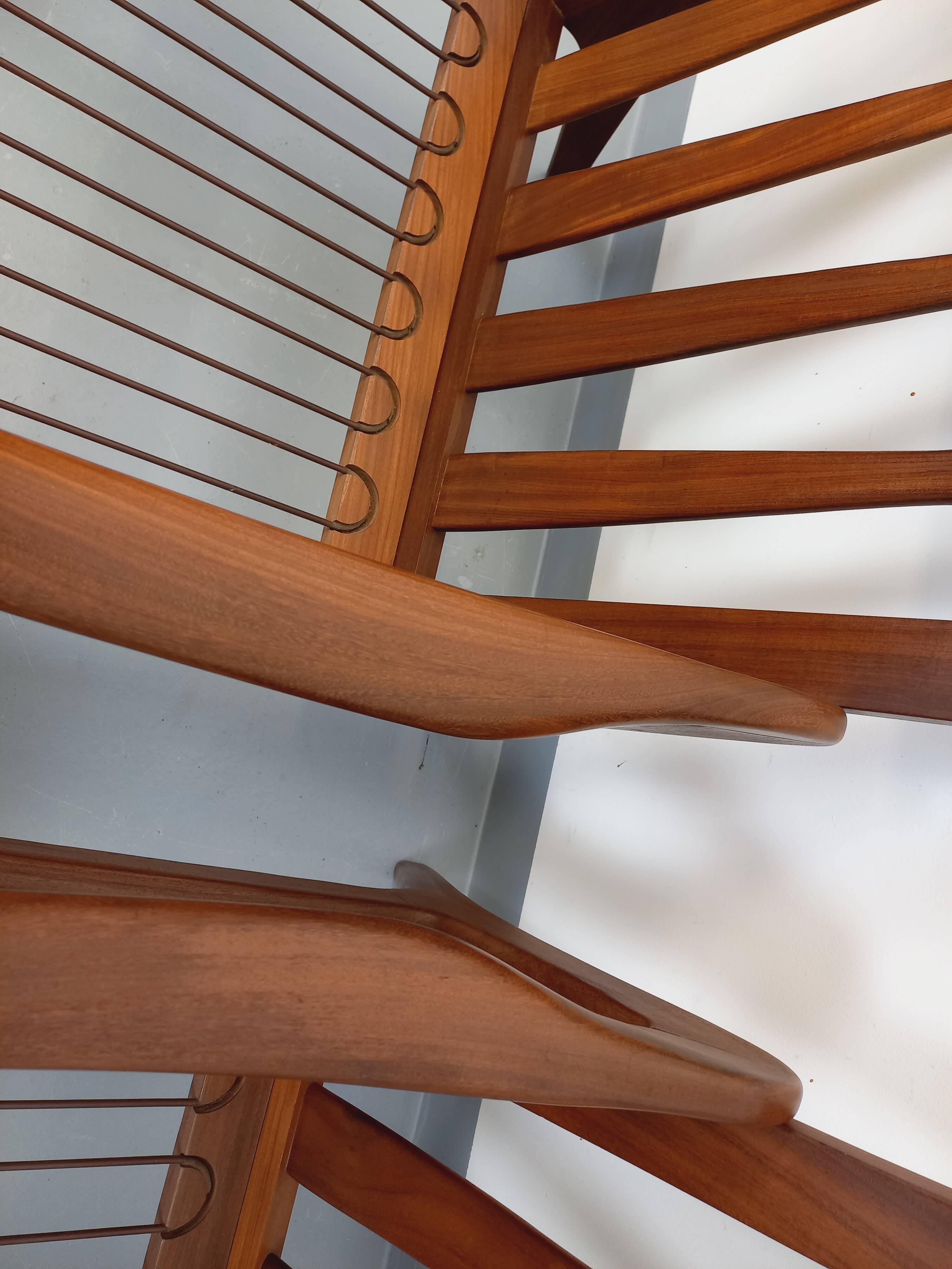 Pair of vintage Scandinavian Arne Wahl Iversen armchairs for Komfort teak