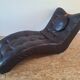 Contemporary Italian leather chaise longue meridian