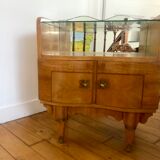 Italian marquetry bedside table