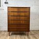 Scandinavian chest of drawers 6 drawers vintage teak, 60s