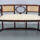 Josef Hoffmann Variation of Art Nouveau "Fledermaus" sofa by Fischel