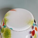 Large vintage vase in colored opaline glass, 1960s-70s