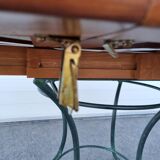 Set of 1 Table and 4 Chairs wrought iron 80s