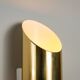 Pair of cylindrical wall lamps in brass with perforated shades