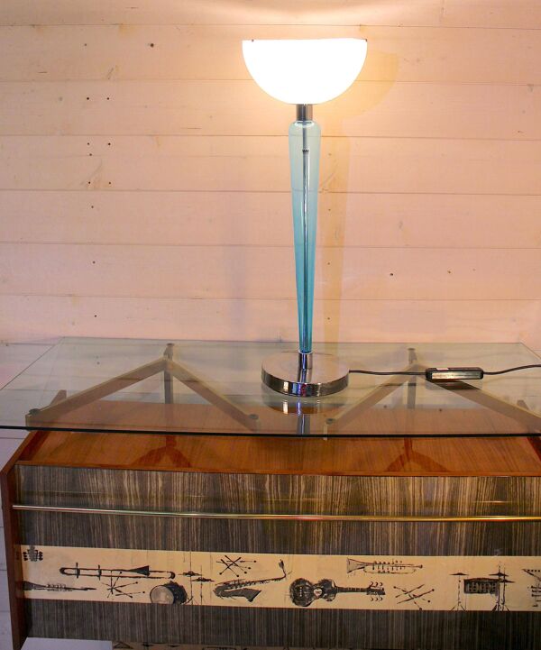 Artemide, Lampe de Table en Verre Soufflé par Jeannot Cerutti pour VeArt, Italie