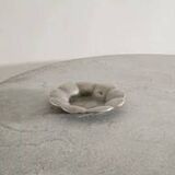 Vintage Swedish Modern Pewter Floral Dish by Estrid Ericson, 1920s