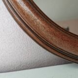 Vintage oval mirror from the 80s