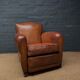 French leather club chair, circa 1930