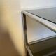 Square coffee table, chrome and smoked glass, 1970s