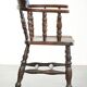 Wooden English antique pub/captain chair from the late 19th century