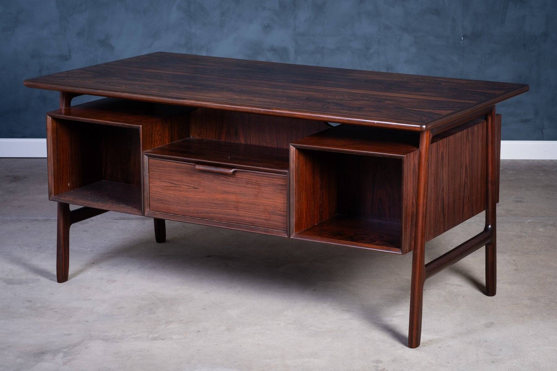 Rosewood desk by Gunni Omann for Omann Jun Møbelfabrik, 1960s