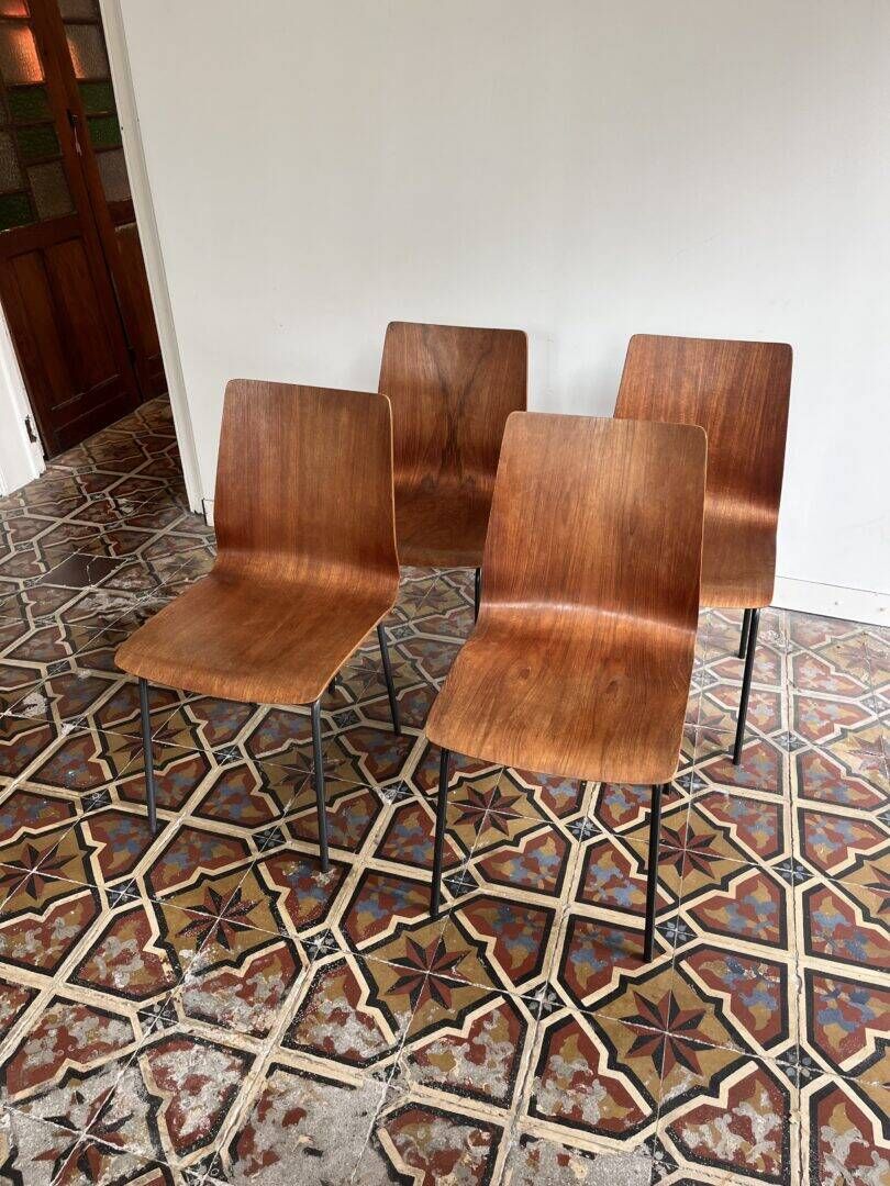 'Euroika' set of 4 chairs – Friso Kramer for Auping
