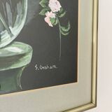 Vintage Still Life Painting of Flowers