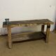 Old wooden craft workbench