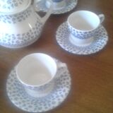 Set of six cups and six cups including an theire