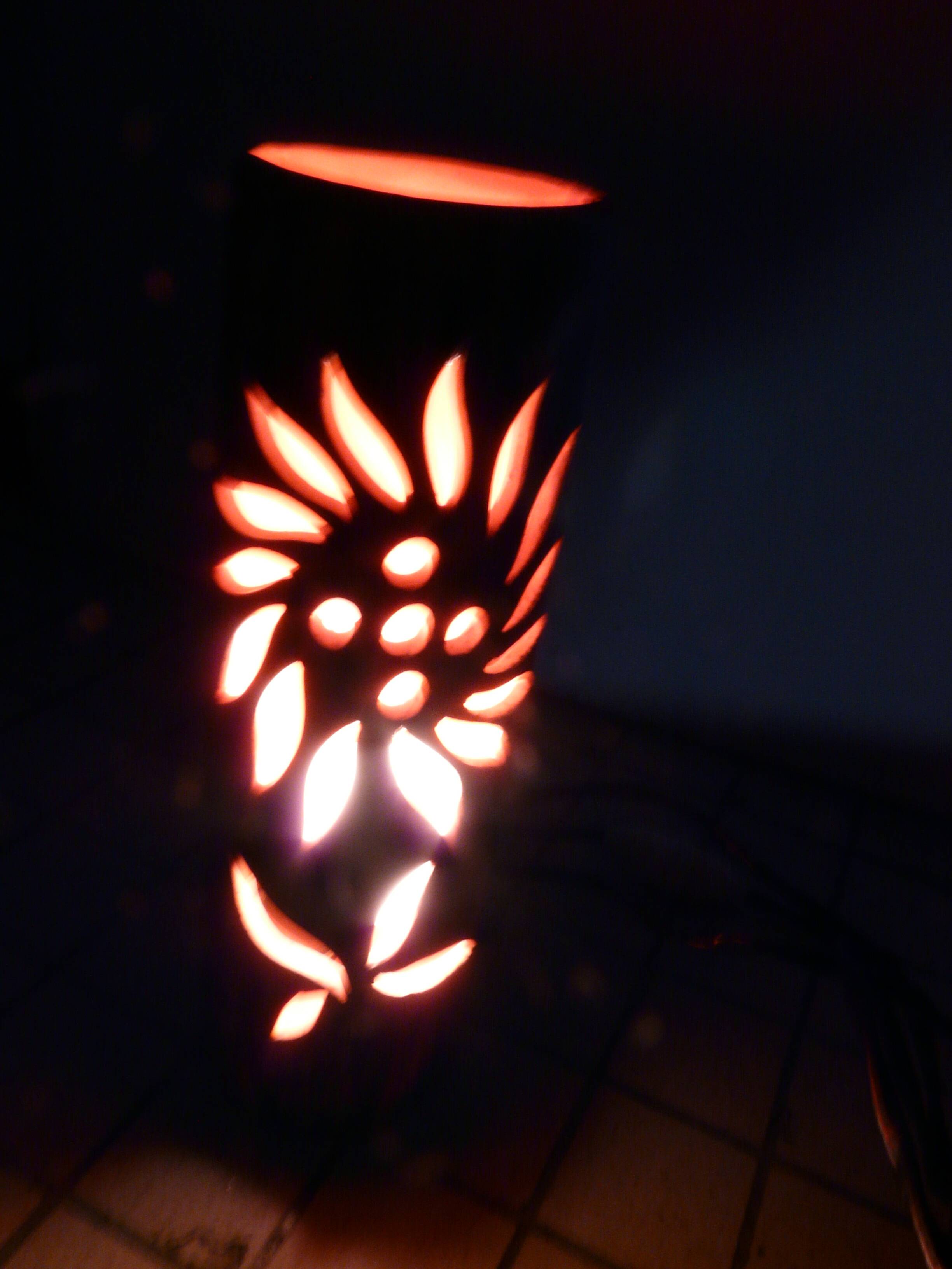 Lampe en céramique signée camos - vallauris, 1960