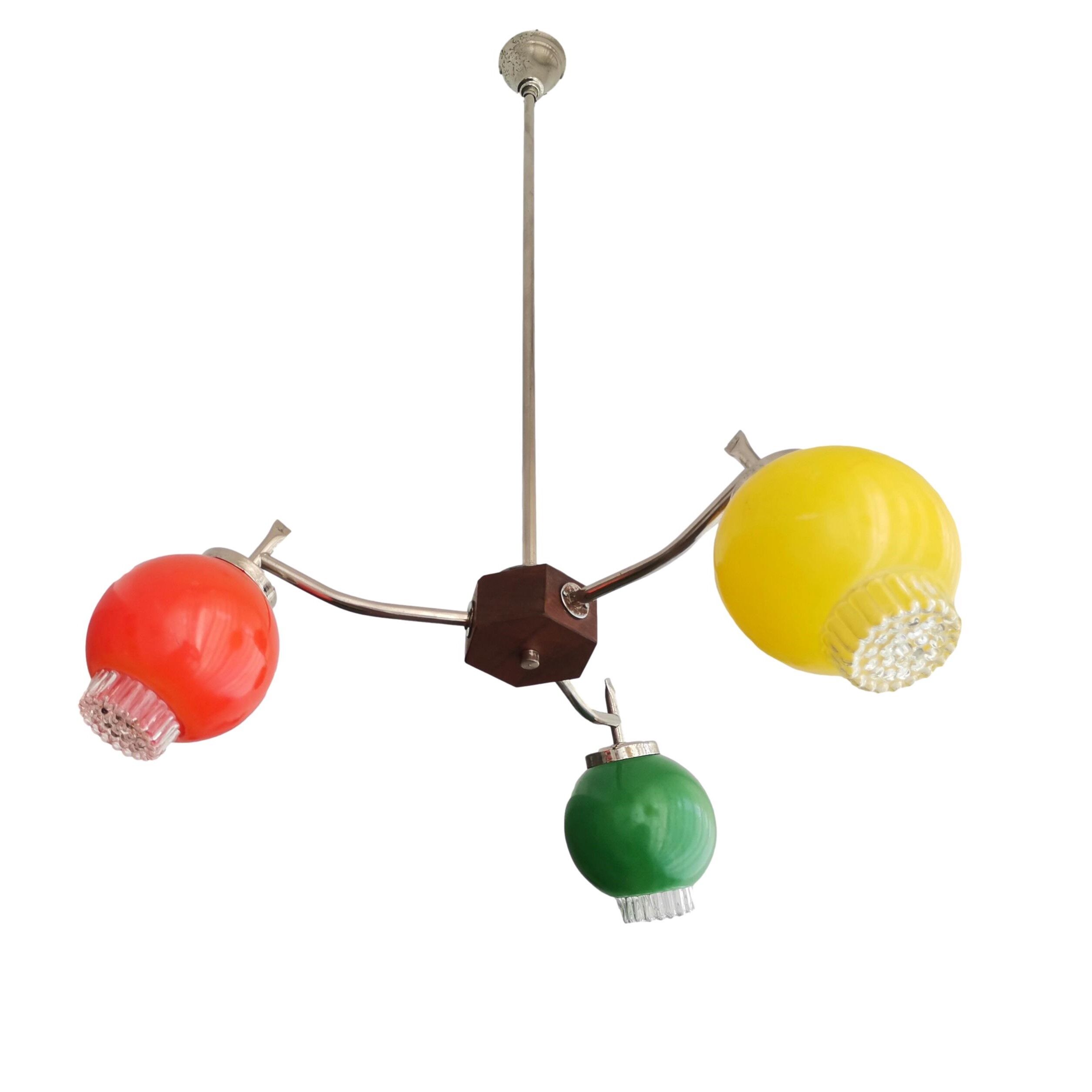 Lampe Soutnik multicolore des années 60