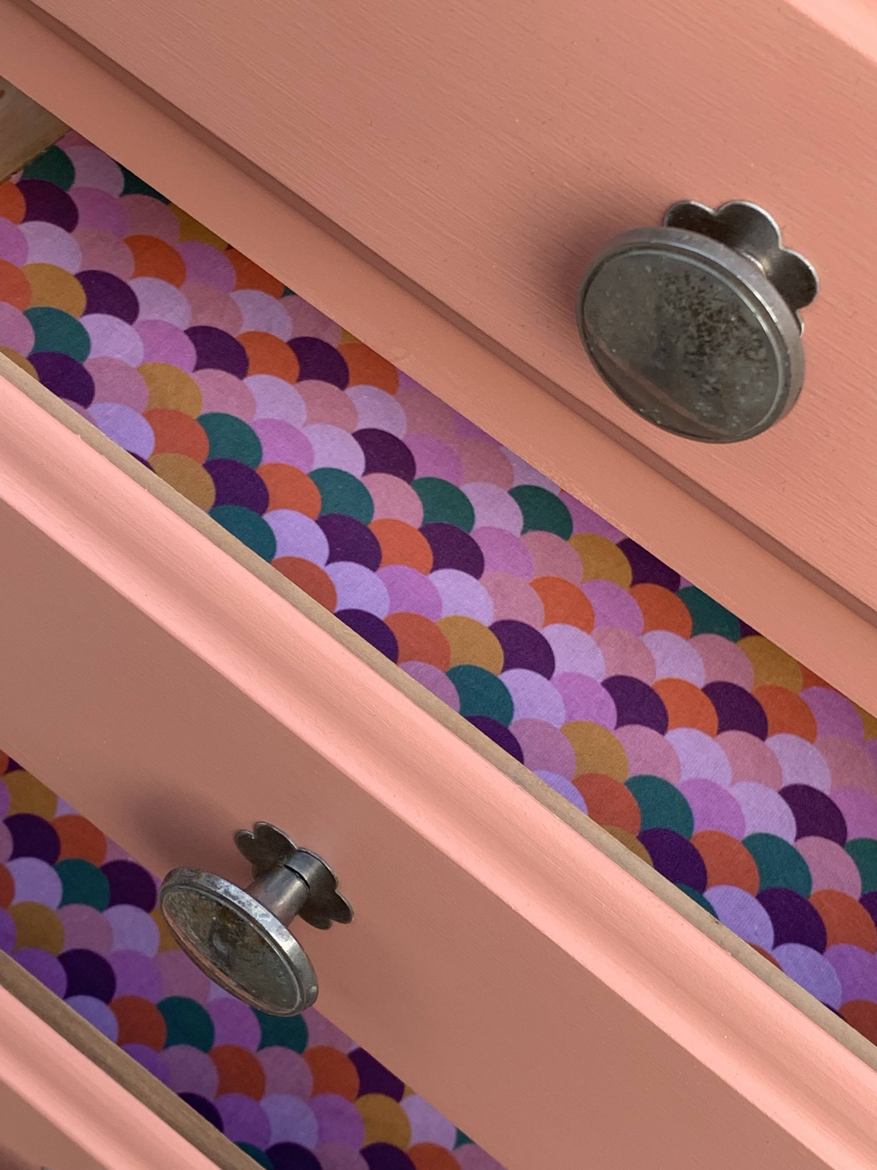 Vintage coral pink weekly planner H120