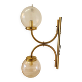 Extra Large Vintage Brass Wall Lamp: Mid-Century Italian Lighting