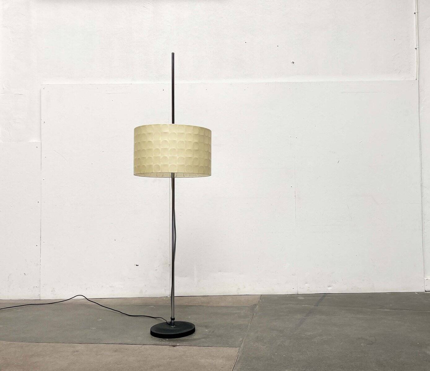 Mid-Century Modern Cocoon Floor Lamp by Friedel Wauer for Goldkant Leuchten, 1960s