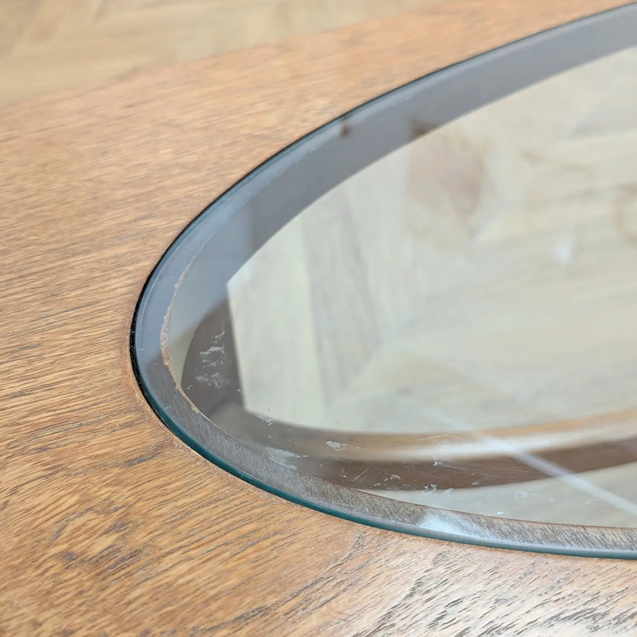 Vintage Nathan coffee table in teak and glass, 1960s.