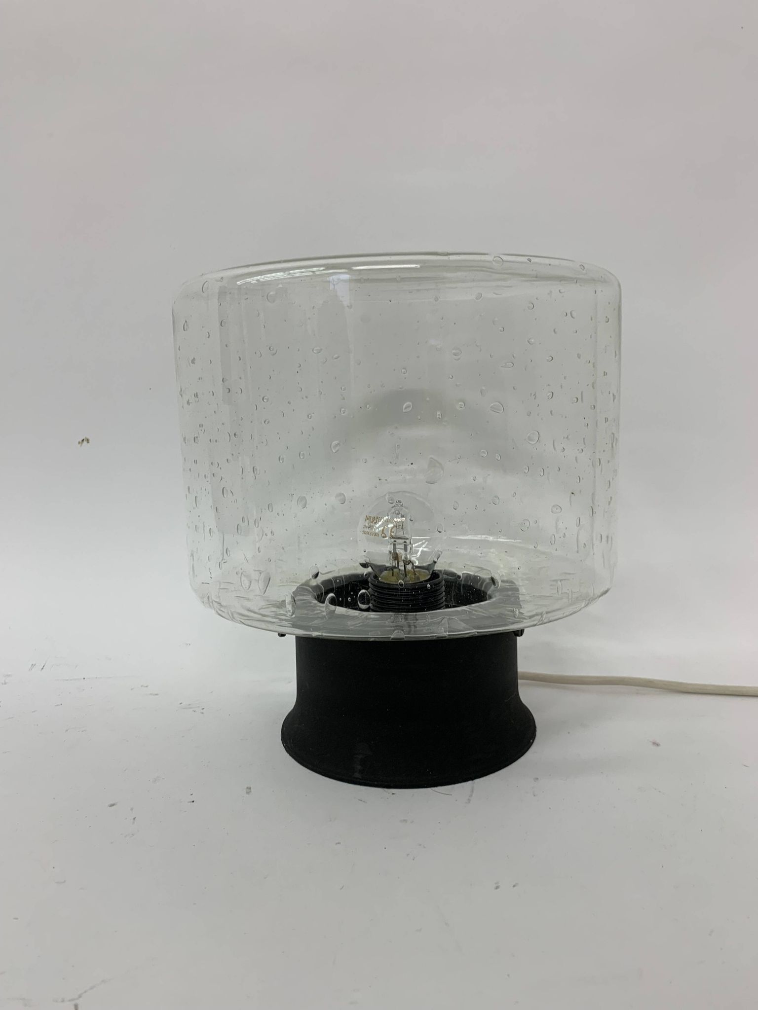 Plafonnier en verre design du milieu du siècle, années 1960