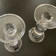 Pair of glass candlesticks