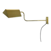Large 69 cm Long Brass Wall Light "SWING ARM" by Florian Schulz, Germany, 1970s