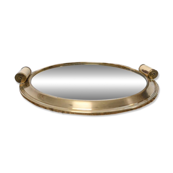 Plateau miroir art déco