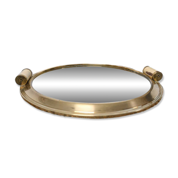 Plateau miroir art déco