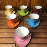 Bruno evrard ceramic coffee cups multicolor