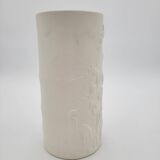 Gien matte porcelain vase