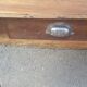 Farm table coffee table with drawers