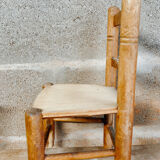 Vintage child brutalist chair