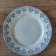 Lot de 6 assiettes terre de fer dépareillées tons bleus verts