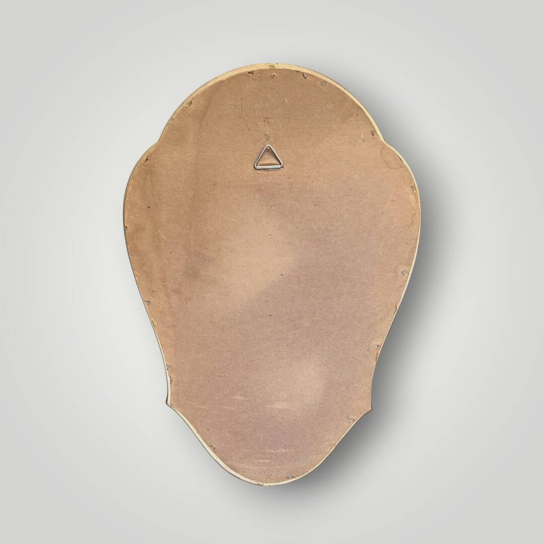 Vintage wall mirror in gilded wood - H35 cm