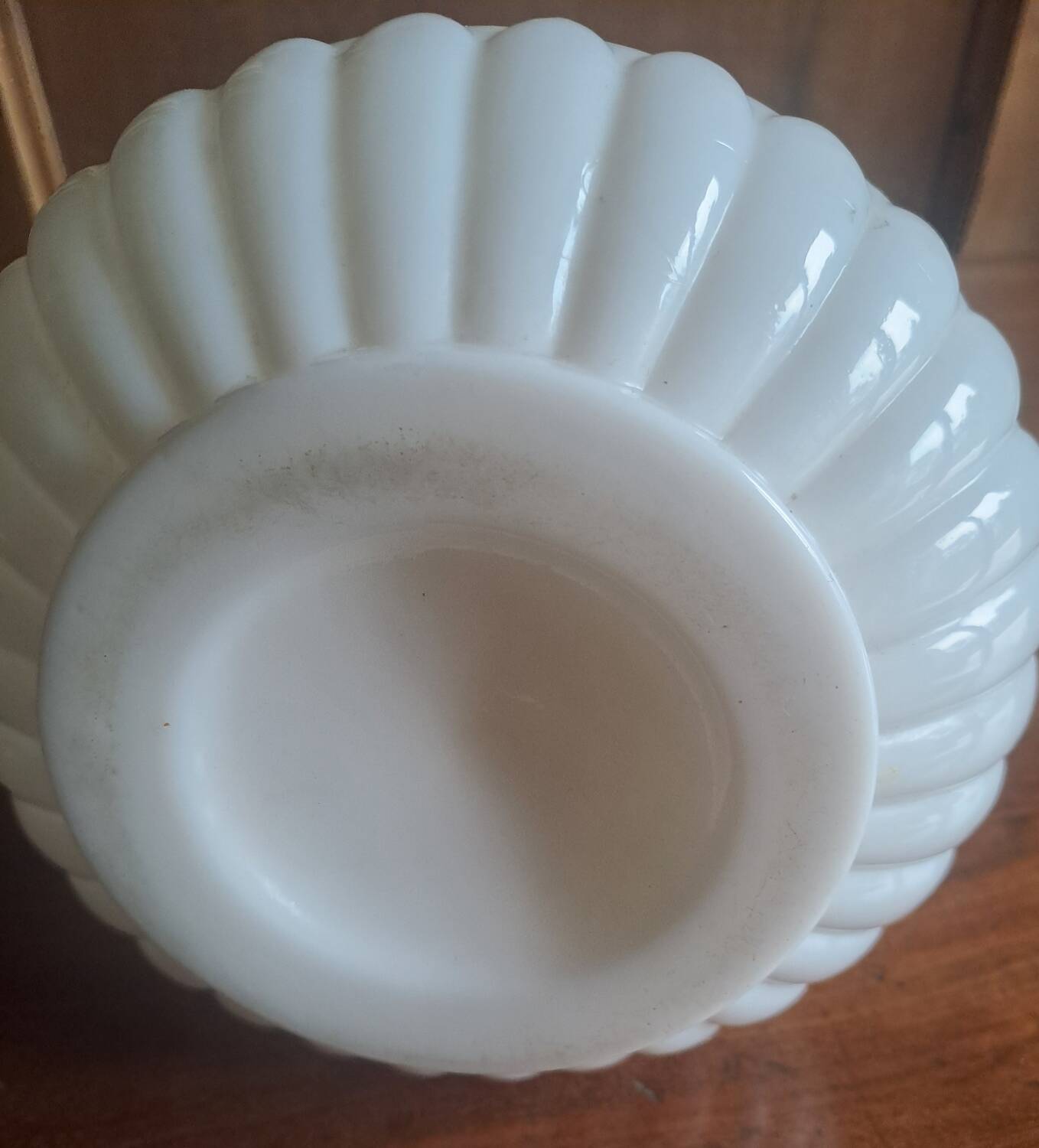 White opaline carafe