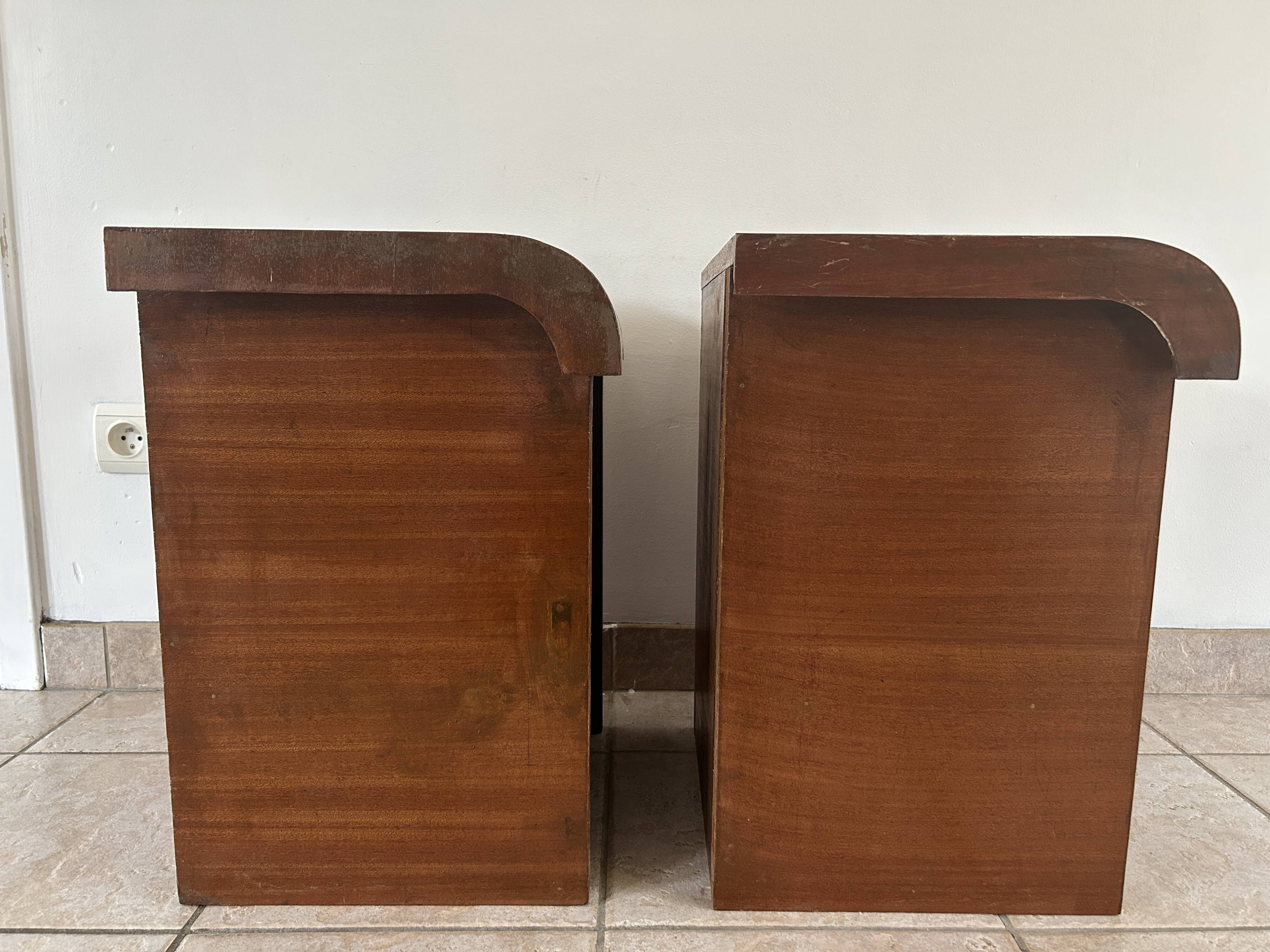 Pair of Art Deco bedside tables