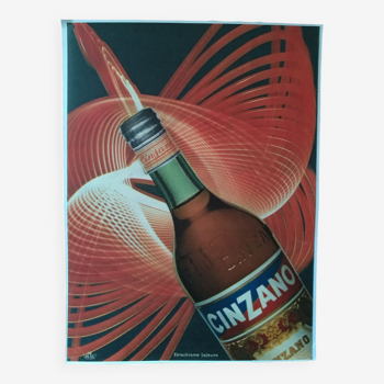 Une publicité papier alcool  Cinzano  issue d'une revue d'époque