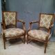 Paire de fauteuils de style Louis XVI