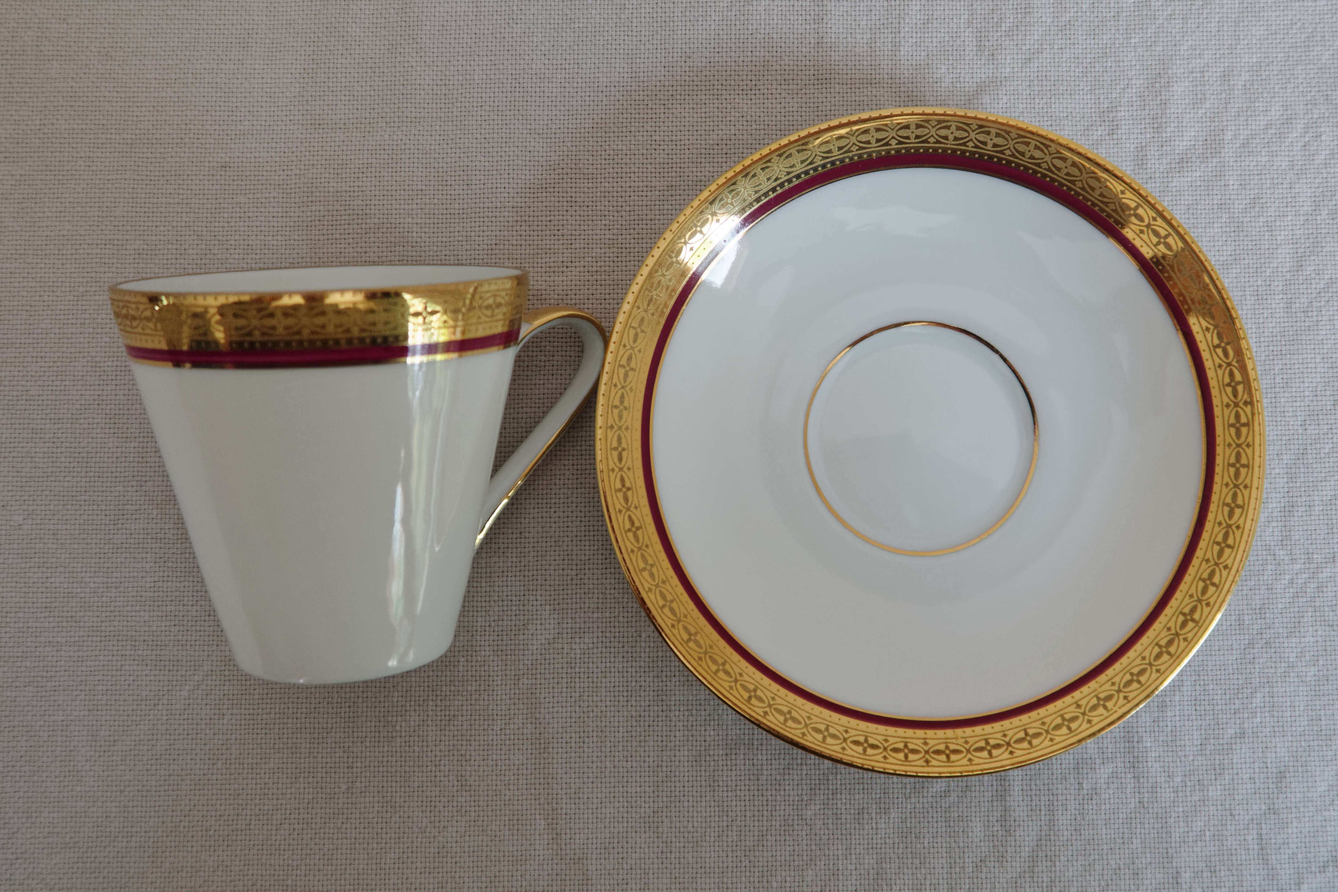 6 coffee cups and porcelain cup Hertel Jacob Bavaria Germany