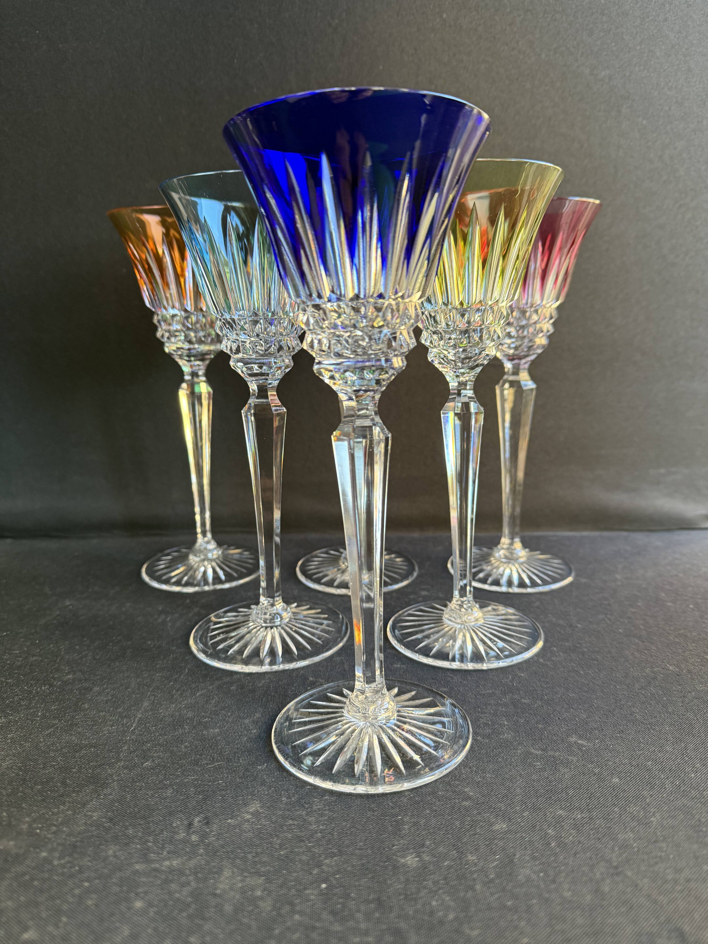 6 Wine Glasses – Double Crystal