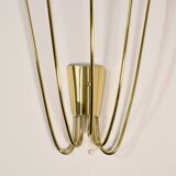 Wall lamp, 1960 brass and red