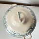 Antique soup tureen, Terre de Fer – blue decoration – Caiffa planters "Garland" 19th century