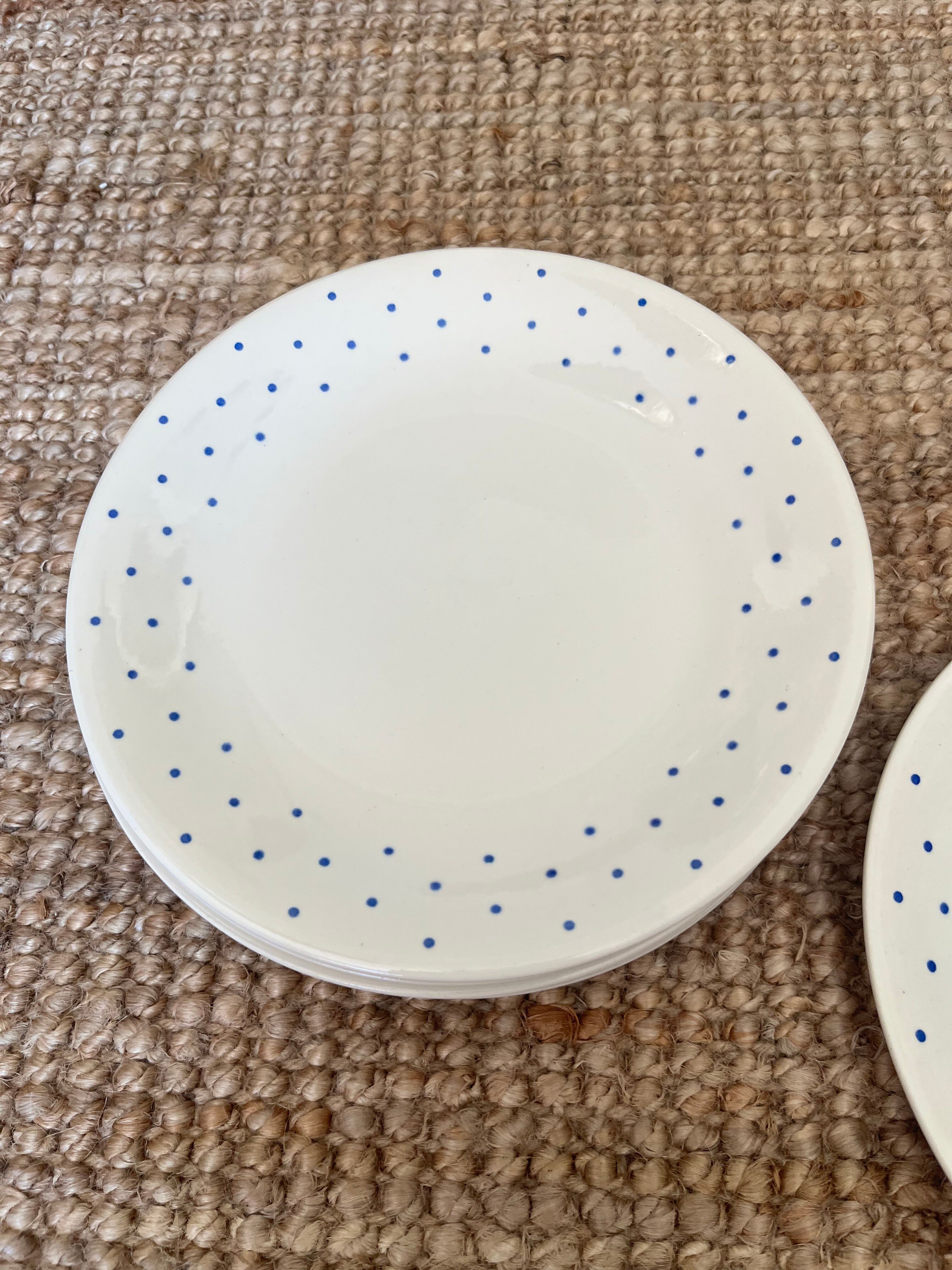 6 assiettes plates boch