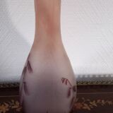 glass paste vase ruby series signed LEGRAS