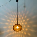 Limburg Glashutte glass hanging lamp , 1970