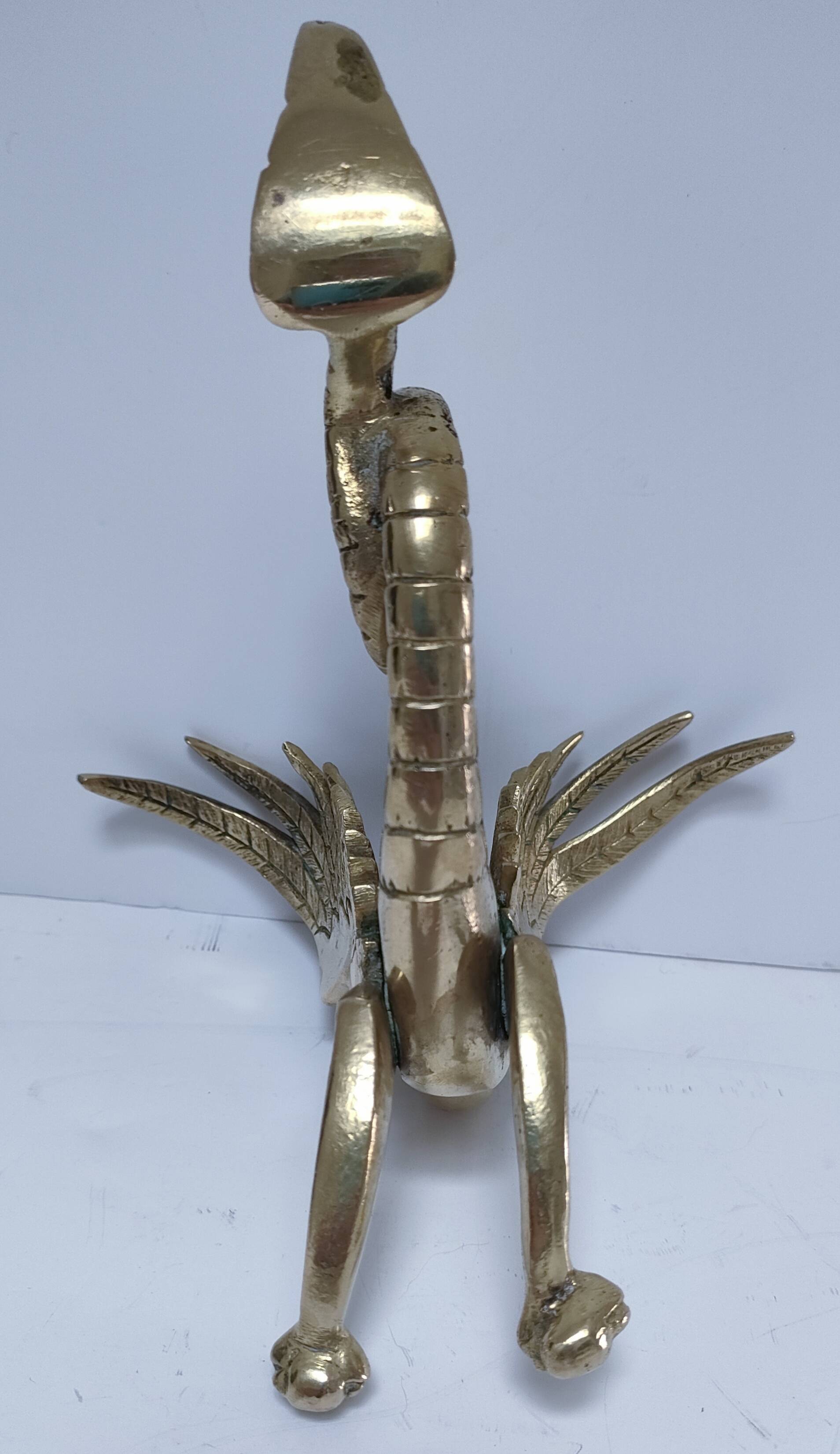 gold-plated chimera sculpture